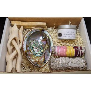 Deluxe Smudge Kit with Handmade Candle